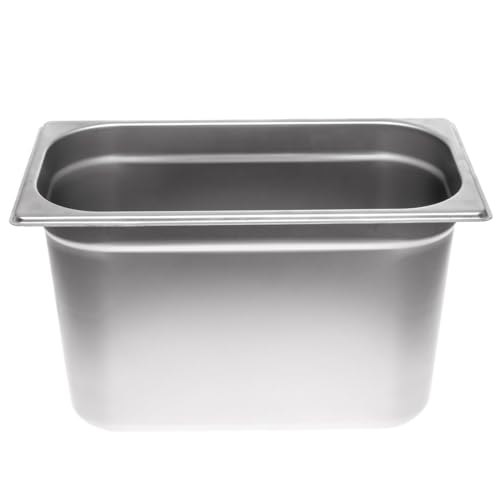 Allpax GN Behälter 1/3 Edelstahl - Höhe 200 mm - lebensmittelechter & hitzebeständiger Gastronormbehälter, zum Abtropfen oder als Gareinsatz im Chafing Dish von Allpax