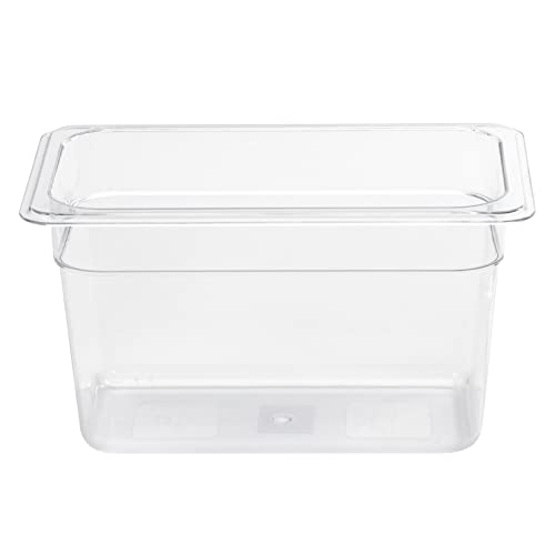 Allpax GN Behälter 1/4 aus Polycarbonat (PC) - Höhe 150 mm - 3,75 Liter Inhalt - transparent - lebensmittelgeeignet - inkl. Skalierung in Liter von Allpax