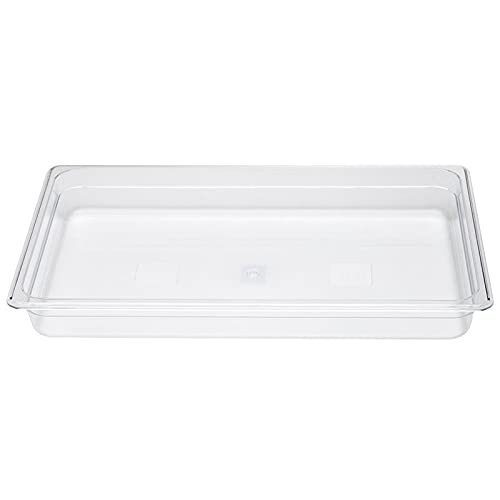 GN Behälter 1/6 aus Polycarbonat (PC) - Höhe 65 mm - 1,0 Liter Inhalt - transparent - lebensmittelgeeignet - inkl. Skalierung in Liter von Allpax