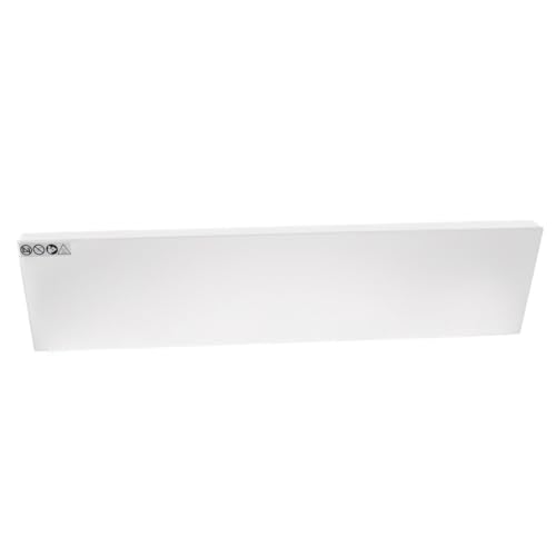 Allpax Infrarot ALU Arbeitsplatzheizung 150 Watt für die Steckdose - elektrischer Flachheizkörper - Tischmontage, weiß, 20 x 80 cm von Allpax