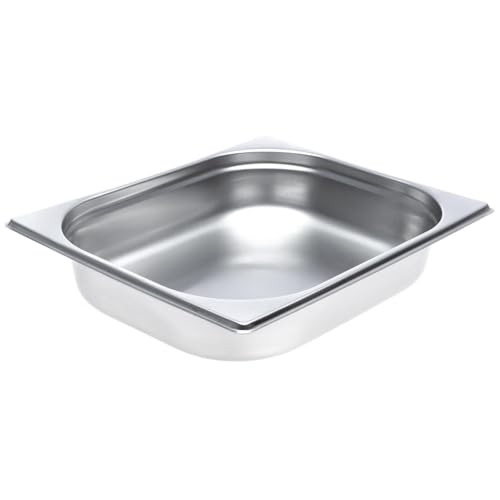 GN Behälter 1/2 Edelstahl - Höhe 65 mm - 4,0 Liter - Hitzebeständig bis 300°C - geeignet für Chafing Dish, Bain Marie, Saladette von Allpax