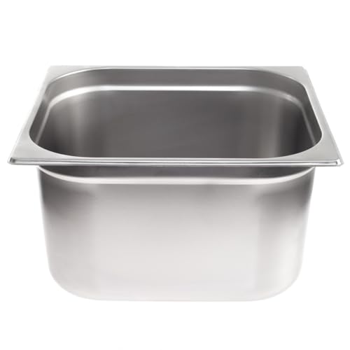 Allpax GN Behälter 2/3 Edelstahl - Höhe 200 mm - lebensmittelechter & hitzebeständiger Gastronormbehälter, zum Abtropfen oder als Gareinsatz im Chafing Dish von Allpax