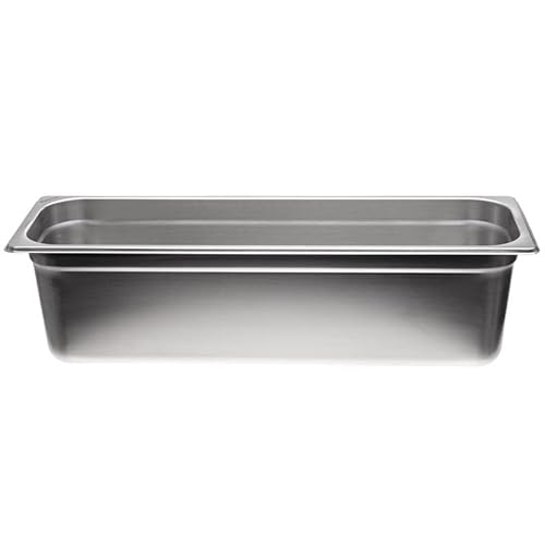 Allpax GN Behälter 2/4 Edelstahl - Höhe 150 mm - lebensmittelechter & hitzebeständiger Gastronormbehälter, zum Abtropfen oder als Gareinsatz im Chafing Dish von Allpax