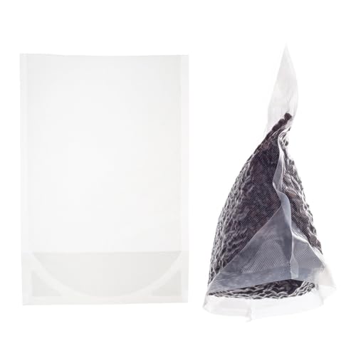 Vakuumierbeutel 15x20 cm mit Standboden - 50 Standbeutel, ideal für das Vakuumieren von Flüssigkeiten und voluminösen Lebensmitteln, für alle Vakuumiergeräte - Mikrowellen- und Sous-Vide geeignet von Allpax