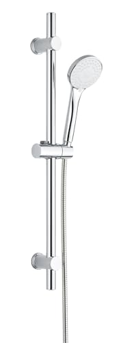 ALLSTAR Brauseset Mod Uno Handbrause 5 Funktionen Edelstahl Duschschlauch 150 cm Duschkopf 9.5 cm Wandhalter 70 cm Chrom Durchlauferhitzer geeignet ALLSTAR Brauseset Mod Uno Handbrause 5 Funktionen Edelstahl Duschschlauch 150 cm Duschkopf 9.5 cm Wandhalter 70 cm Chrom Durchlauferhitzer geeignet von Allstar