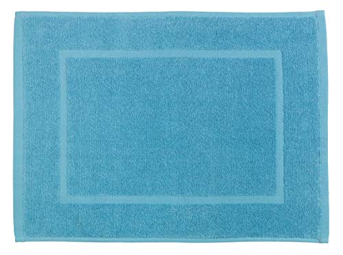 Allstar Frottier Badematte Zen Blau - Duschvorleger, Baumwolle, 40 x 60 cm, Blau von Allstar