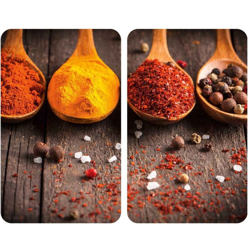 Allstar Glasabdeckplatten Curry für Glaskeramik-Kochfelder 2er-Set Allstar Glasabdeckplatten Curry für Glaskeramik-Kochfelder 2er-Set von Allstar