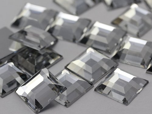 15 mm Kristall H102 Flache Rückseite Acryl Jewels hochwertigem Pro Grade – 30-teilig quadratisch von Allstarco