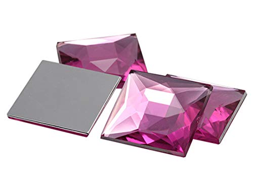 24mm Pink - Hot Pink A20 Flat Back Square Acrylic Jewels High Quality Pro Grade Individually Wrapped - 14 Pieces by Allstarco 24mm Pink - Hot Pink A20 Flat Back Square Acrylic Jewels High Quality Pro Grade Individually Wrapped - 14 Pieces by Allstarco von Allstarco