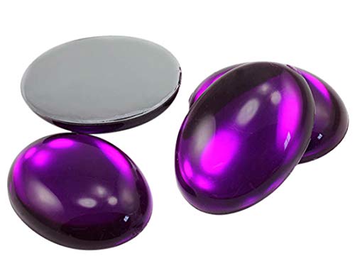 40x30mm Lila Amethyst H105 Große Flache ovale Acryl-Cabochons Strass Kunststoffedelsteine Verzierungen für Handwerk, Kostüme, Karten Einladungen, Schmuck, Cosplay - 4 Stück 40x30mm Lila Amethyst H105 Große Flache ovale Acryl-Cabochons Strass Kunststoffedelsteine Verzierungen für Handwerk, Kostüme, Karten Einladungen, Schmuck, Cosplay - 4 Stück von Allstarco