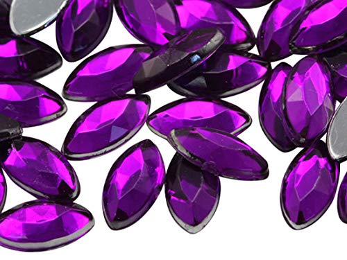 8 x 4 mm Amethyst Violett H105 Jewels Damen Hohe Qualität aus Acryl mit flacher Rückseite LJ Pro Grade - 75 Stücke 8 x 4 mm Amethyst Violett H105 Jewels Damen Hohe Qualität aus Acryl mit flacher Rückseite LJ Pro Grade - 75 Stücke von Allstarco