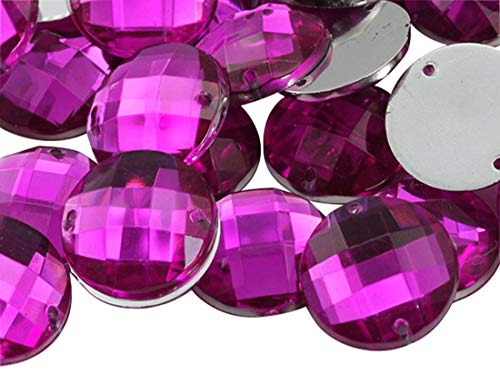 Allstarco 10 mm Pink Fuchsia CH21 Flachrücken Aufnähbare Runde Perlen Acryl Strass Nähplastik Edelsteine mit Löchern für Schmuck, Kleidung, Kleidungsverzierungen, Schuhe, Basteln 100 Stück Allstarco 10 mm Pink Fuchsia CH21 Flachrücken Aufnähbare Runde Perlen Acryl Strass Nähplastik Edelsteine mit Löchern für Schmuck, Kleidung, Kleidungsverzierungen, Schuhe, Basteln 100 Stück von Allstarco