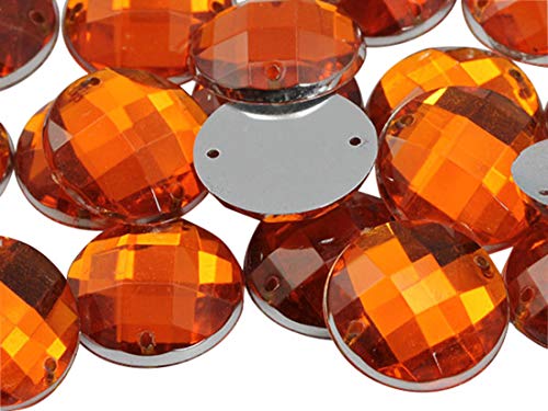 Allstarco 18 mm Orange Hyazinthe CH08 Flachrücken Aufnähbare Runde Perlen Acryl Strass Nähplastik Edelsteine mit Löchern für Schmuck, Kleidung, Kleidungsverzierungen, Schuhe, Basteln 30 Stück Allstarco 18 mm Orange Hyazinthe CH08 Flachrücken Aufnähbare Runde Perlen Acryl Strass Nähplastik Edelsteine mit Löchern für Schmuck, Kleidung, Kleidungsverzierungen, Schuhe, Basteln 30 Stück von Allstarco