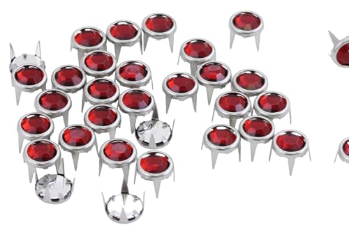 Allstarco 5 mm Rubin Strasssteine voreingestellte Gemagic-Nieten in Felgen für Kleidungsverzierungen, Lederarbeiten, Basteln, Dekorieren von Schuhen, Gürteln, T-Größen 20-100 Stück Allstarco 5 mm Rubin Strasssteine voreingestellte Gemagic-Nieten in Felgen für Kleidungsverzierungen, Lederarbeiten, Basteln, Dekorieren von Schuhen, Gürteln, T-Größen 20-100 Stück von Allstarco
