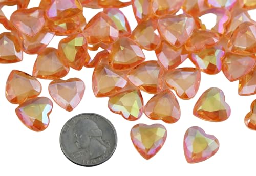 KraftGenius Allstarco Allstarco 100 Stück 16 mm Orange Pfirsich Champagner AB Herz Dekoration Edelsteine AB-Beschichtung für Tischstreuung Hochzeit Dekorationen Vasenfüller KraftGenius Allstarco Allstarco 100 Stück 16 mm Orange Pfirsich Champagner AB Herz Dekoration Edelsteine AB-Beschichtung für Tischstreuung Hochzeit Dekorationen Vasenfüller von Allstarco
