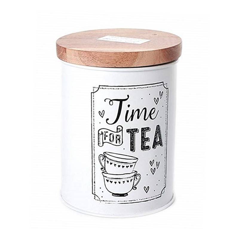 Sifcon Vorratsdose TIME FOR TEA oder A SPOONFUL OF SUGAR, Metall, dicht schließend von Sifcon