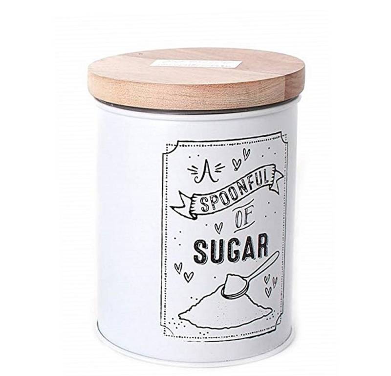 Sifcon Vorratsdose TIME FOR TEA oder A SPOONFUL OF SUGAR, Metall, dicht schließend von Sifcon