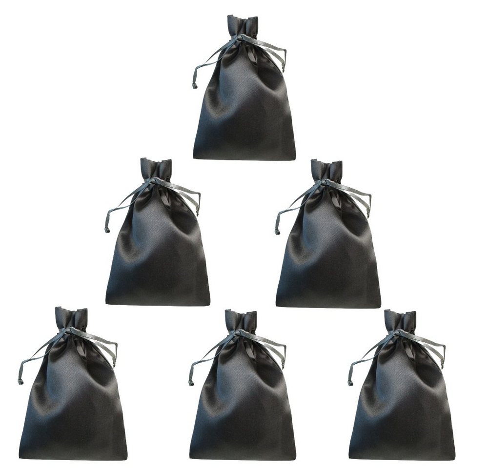 Alltagszauber befüllbarer Adventskalender Satinsäckchen/Schmuckbeutel/Satinbeutel 10x15cm (6-tlg), in 4 Farben verfügbar von Alltagszauber