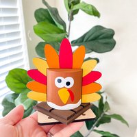 Truthahn Holz S'mores, Thanksgiving Tiered Tray Decor, S'more Decor von AlltheDaysCreations
