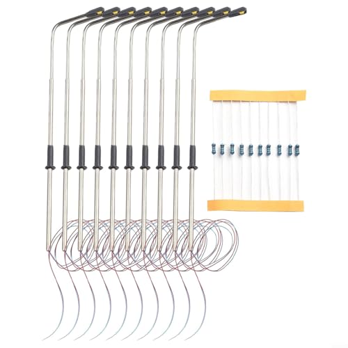 10 Stück HO Straßenlaternen für Modelleisenbahnpfosten 187, Warmweiß 10 Stück HO Straßenlaternen für Modelleisenbahnpfosten 187, Warmweiß von Allthingstore