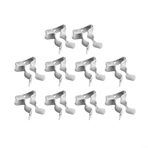 10 x Wandhalterungsclips zur Aufbewahrung von Werkzeugen, Bürsten und anderen Geräten in Schuppen oder Garage (8–10 mm) von Allthingstore