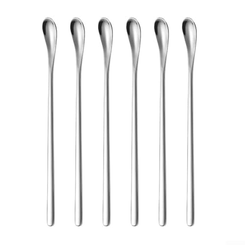 19 x 3 cm Rührlöffel aus Edelstahl, perfekt für Wachs, Seife und Harz DIY-Projekte (Silber) von Allthingstore
