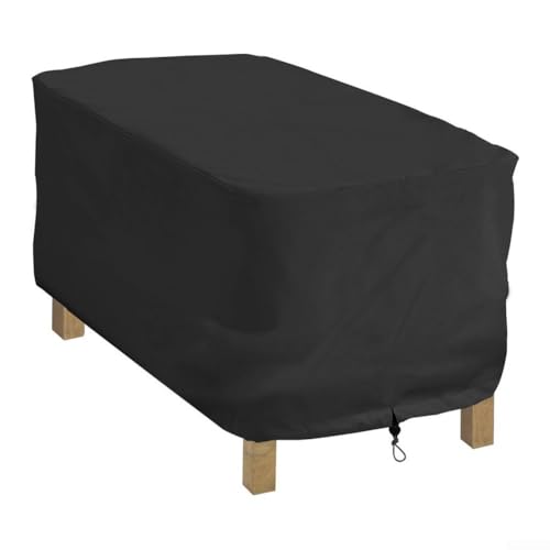 210D Oxford Terrassenmöbel-Tischabdeckung mit wasserdichter Beschichtung und seitlichen Lüftungsschlitzen zum Schutz von Deckboxen im Freien (66 x 66 x 43 cm) von Allthingstore