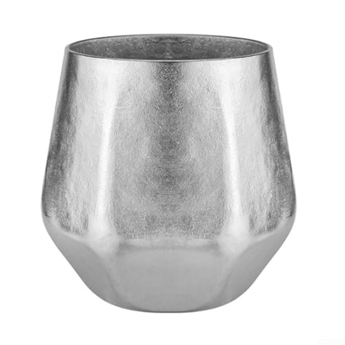 240 ml leichter doppelwandiger Ti-Becher für Camping und Picknicks, isoliertes Design mit rutschfester Unterseite von Allthingstore