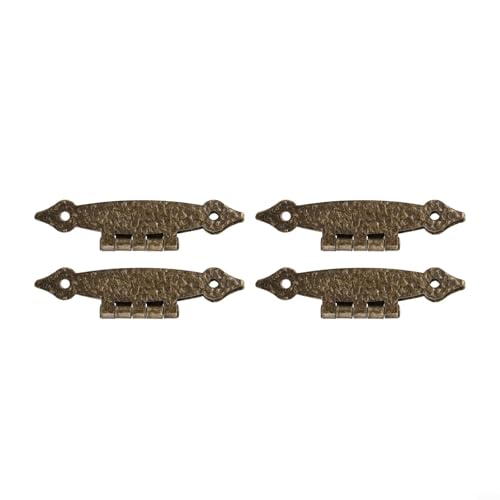 4 Stück 3 5 Zoll Antik Eisen Schrankscharniere H-Form für zuverlässige Funktion an Schrank- und Kleiderschranktüren (Bronze) von Allthingstore