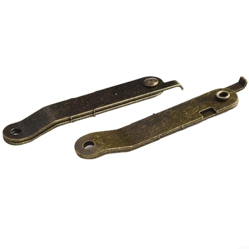 4 bewegliche Stützscharniere im antiken Stil für Schreibtische, Schränke und Tische (Bronze) von Allthingstore