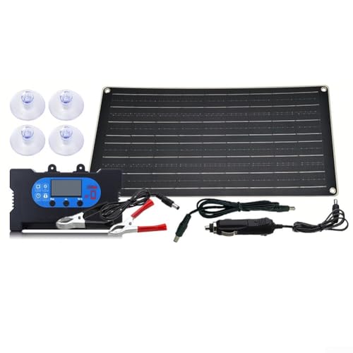 40W Solarpanel mit Controller und schwarzer Basis für schnelle Stromversorgungslösungen für mobile Geräte im Freien (20A) von Allthingstore