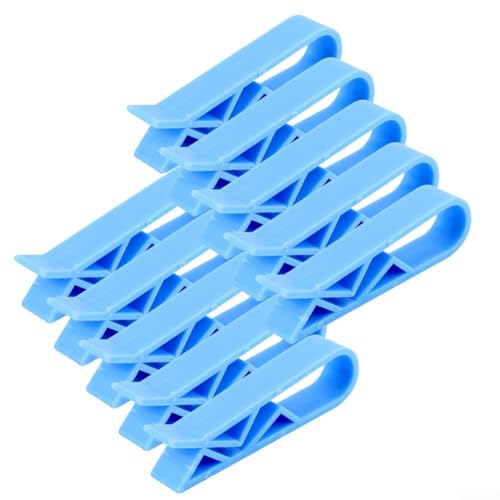 410 Stück Müllsack-Clips aus Kunststoff für sichere Müllentsorgung (10 Stück, blau) von Allthingstore