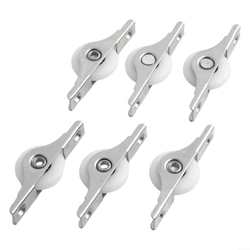 6 Rollen aus Nylon und Metall für Schiebetüren, perfekt für Küchenschränke 6 Rollen aus Nylon und Metall für Schiebetüren, perfekt für Küchenschränke von Allthingstore