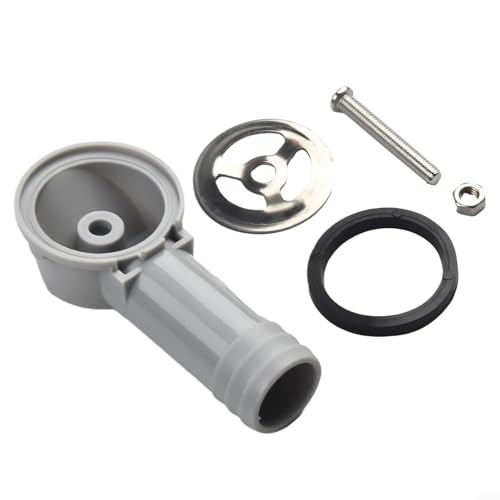 ABS Küchenspüle Überlaufloch Umwandlungsfuge Runde Form Kompatibel mit flexiblen Überlaufrohren und Ablaufhahn Stöpsel Ersatzkomponenten von Allthingstore
