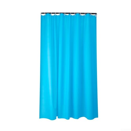 Ästhetischer Appeal einfarbiger wasserdichter Duschvorhang zum einfachen Aufhängen (blau) von Allthingstore