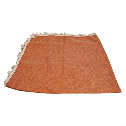 Ästhetischer Bezug aus Baumwolle und Leinen, klein, für eine bessere Atmosphäre bei jeder Mahlzeit oder Veranstaltung (Orange) von Allthingstore