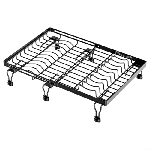 Abtropfgestell für die Küchenspüle, erweiterbar mit gummierten Füßen, verstellbare Arme, um ein Verrutschen zu verhindern, entworfen für platzsparendes und organisiertes Trocknen (L) von Allthingstore
