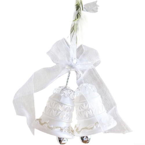 Acrylglocken Weihnachtsbaumschmuck mit Kristall-Schneeflocke zum Aufhängen für festliche Feiertage und kommerzielle Displays von Allthingstore