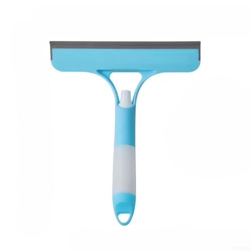 Allthingstore 3-in-1-Sprüh-Fensterabzieher mit integrierter Sprühflasche für Glasoptik, Reinigung zu Hause, Auto, Küche, Multi-Optik-Reiniger (blau) von Allthingstore