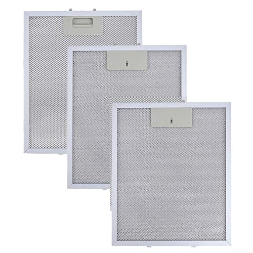 Allthingstore 3 x Fettfilter für Rangemaster Dunstabzugshaube, Aluminium-Mehrschichtfilter zur Verbesserung der Effizienz der Dunstabzugshaube und Reduzierung der Küche von Allthingstore