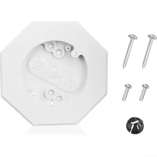 Allthingstore Außenleuchte Halterung achteckige Form 6,61 Zoll weiß für vertikale Verkleidung 1/2 Zoll dick UV-beständig Allthingstore Außenleuchte Halterung achteckige Form 6,61 Zoll weiß für vertikale Verkleidung 1/2 Zoll dick UV-beständig von Allthingstore