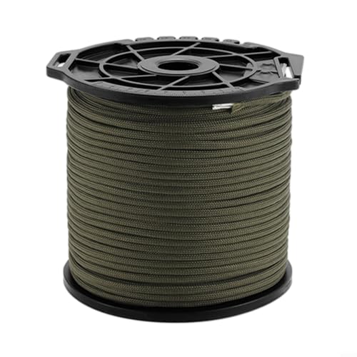Allthingstore Camping-Windseil, 100 m, 4 mm, winddicht, Zelt-Seil, Wäscheleine, Kletterseil für Outdoor-Aktivitäten (grün) von Allthingstore