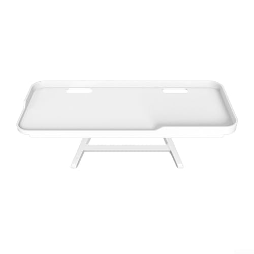 Allthingstore Desktop-Ständer für Monitore mit verstellbarer Höhe und faltbarem Design für Raummanagement in Haus und Büro (weiß) von Allthingstore
