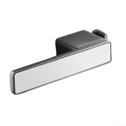 Allthingstore Doppelseitiger Türschlossgriff aus Zinklegierung mit leichtgängigem leisem Betrieb für Holztüren, geeignet für Hauseingänge und Innenräume (grau-weiß) von Allthingstore