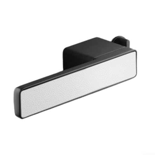 Allthingstore Doppelseitiger Türschlossgriff aus Zinklegierung mit leichtgängigem leisem Betrieb für Holztüren, geeignet für Hauseingänge und Innenräume (schwarz und weiß) von Allthingstore