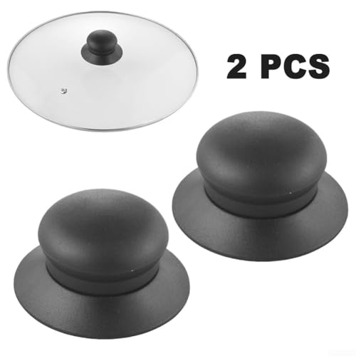 Allthingstore Ersatz-Topfdeckelknauf, 2 Stück, Bakelit, Küchen-Kochgeschirr-Zubehör für verschiedene Deckel von Allthingstore