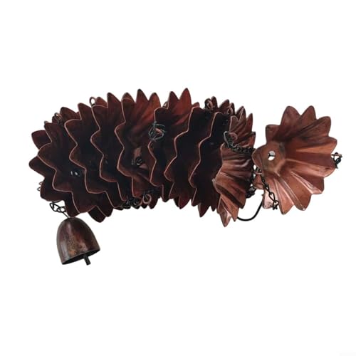 Allthingstore Funktionelle Regenwasserkette für Villen und für Gärten, Dachentwässerung, verbessert den Wasserfluss und das Aussehen der Außenumgebung von Allthingstore