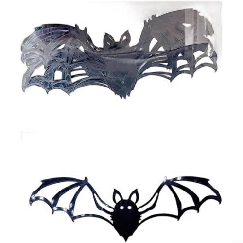 Allthingstore Halloween 3D-Wandaufkleber mit fliegendem Säugetier, mit selbstklebender Rückseite, für Zuhause, Party-Dekoration, PVC-Material für wiederverwendbare saisonale Wandkunst, 12 Stück von Allthingstore