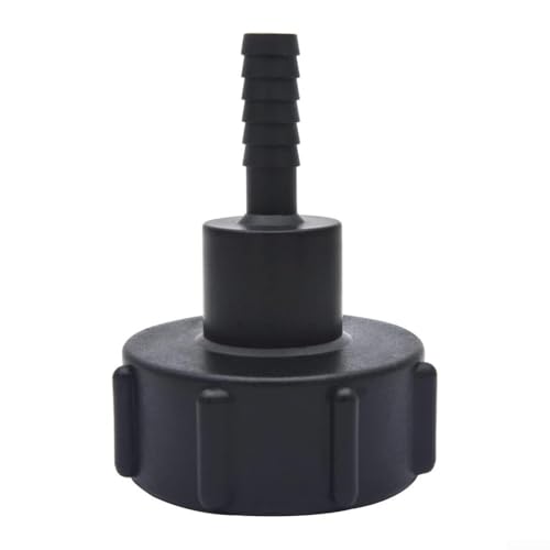 Allthingstore IBC Tankhahnverbinder mit auslaufsicherem Dichtungsring, Gartenschlauchadapter für Regentonne und IBC Wasserbehälter 12mm 20mm 32mm(12mm) von Allthingstore