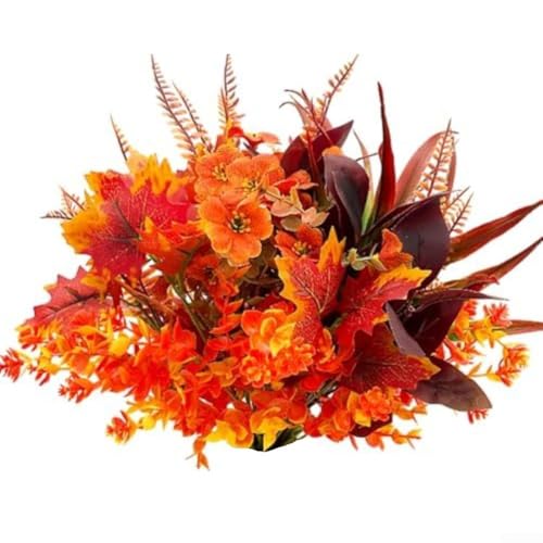 Allthingstore Kunstblumen-Arrangement-Set mit 16 herbstlichen Eukalyptus- und violetten Stielen für saisonale Tisch- und Raumdekoration Allthingstore Kunstblumen-Arrangement-Set mit 16 herbstlichen Eukalyptus- und violetten Stielen für saisonale Tisch- und Raumdekoration von Allthingstore